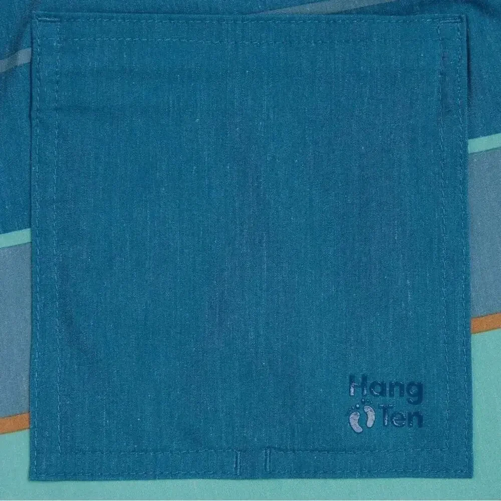 Hang Ten Men's Swim Trunk Shorts Liner Green Aqua Size XXL NWT